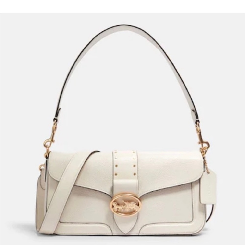 Coach Georgie Shoulder Bag With Rivets